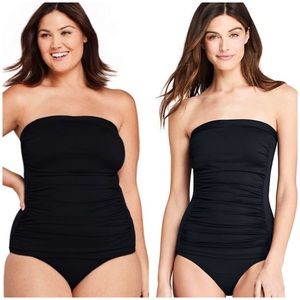 - NWOT Lands End tankini black Strapless
